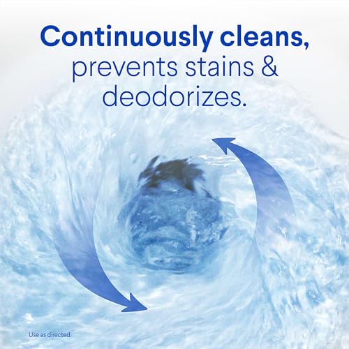 Clorox Ultra Clean Toilet Tablets Bleach & Blue, Rain Clean Scent, Toilet Cleaner Kills 99.9 Percent of Bacteria with the Power of Clorox Bleach, 2.47 oz., 4 Count