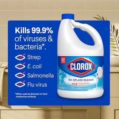 Clorox No Splash Bleach, 117 Fluid Ounces (Package May Vary)