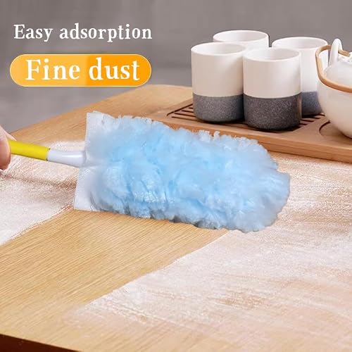 40 Count Duster Refills Kit for swiffer Duster,360° Heavy Duty Duster Refills, Disposable Microfiber Duster for Cleaning Home (40 Count Refills+2Handle)