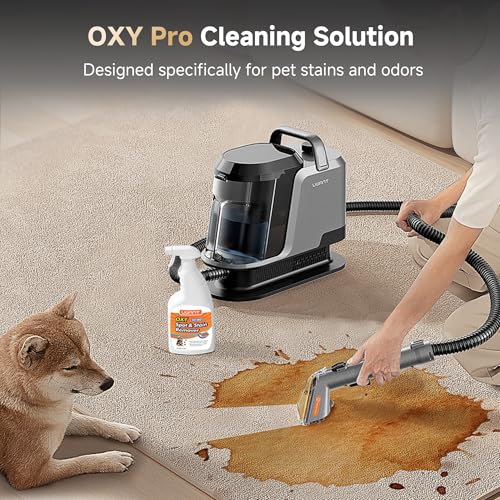 Uwant 18Kpa Carpet Cleaner Machine with 3 System Powerful Suction Upholstery Cleaner Machine for Pet with Oxy Pro Solution Set of 1