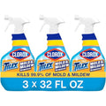 Clorox Plus Tilex Mold and Mildew Remover with Bleach, Spray Bottle, 32 Fluid Ounces, Unscented, Pack of 3