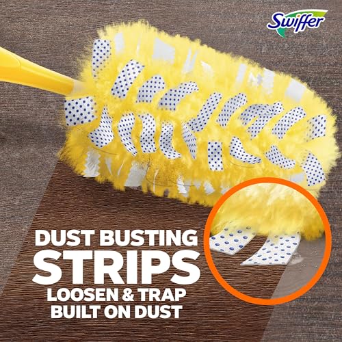 Swiffer Pet Heavy Duty Dusters Refills, Multisurface 360 Dusters with Febreze Odor Defense, 11 Count