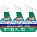 Clorox Clean-Up Multi-Surface Cleaner with Bleach, Original, Spray Bottle, Cleans Dirt and Grime Off Most Surfaces and Countertops, Kills 99.9 Percent of Virtuses and Bacteria, 32 fl. oz., Pack of 3