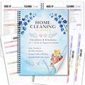 Home Cleaning Planner for Adults Women, Waterproof Cover Household Cleaning Checklist Notebook, Daily Weekly Monthly Cleaning Schedule and Cleaning Lists, Home Chore Organizer for Busy Adults & Family Cleaning Management
