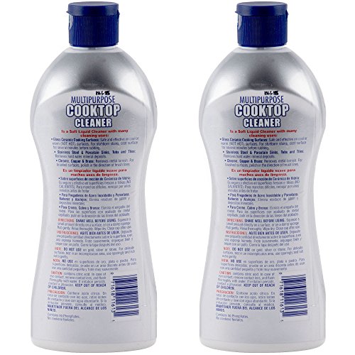 Bar Keepers Friend Multipurpose Ceramic and Glass Cooktop Cleaner | 13-Ounces | 2-Pack