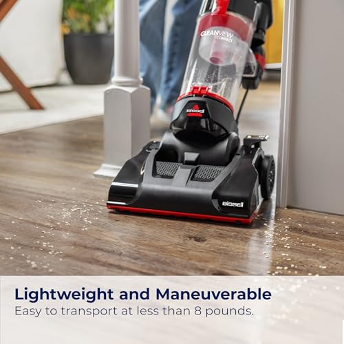 Bissell CleanView Compact Upright Vacuum, Lightweight Design for Apartments & Dorms, Powerful Suction with Removable Extension Wand & Scatter-Free Technology, 3508