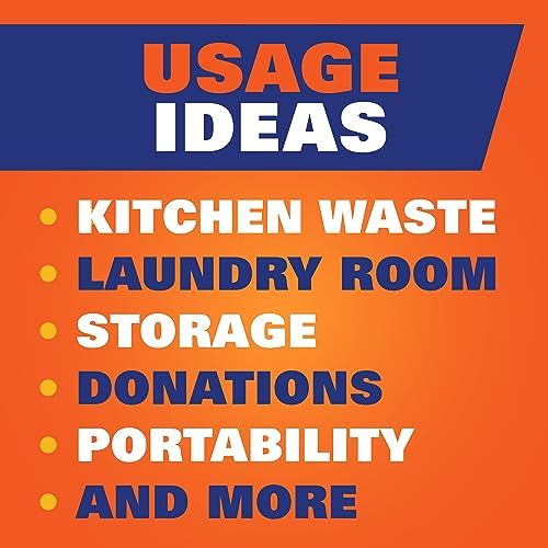 Hefty Ultra Strong 13 Gallon Trash Bags, Tall Kitchen, Drawstring Closure, Odor Control, White, Lavender, Sweet Vanilla, 80 Count