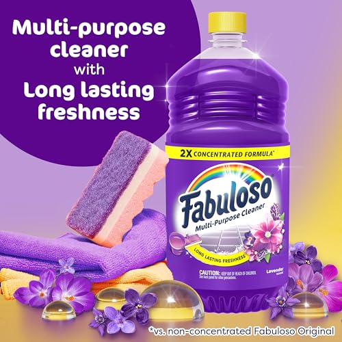 Fabuloso Multi-Purpose Cleaner & Floor Cleaner, 2X Concentrated, Lavender Scent, 56 fluid ounces
