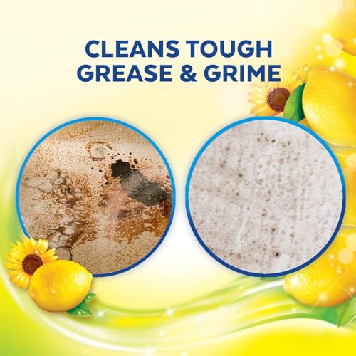 Lysol All Purpose Cleaner, Multi-Surface Disinfectant Floor Cleaner for Mopping Solution, Household Cleaning Supplies, for Bathroom & Kitchen, Lemon & Sunflower Scent, 144 oz