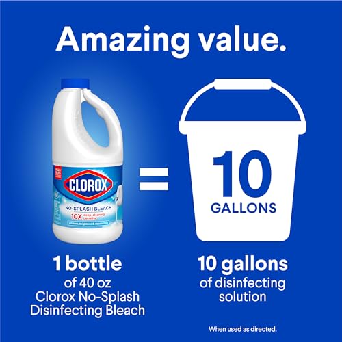 Clorox No Splash Bleach, 40 Fluid Ounces (Package May Vary)
