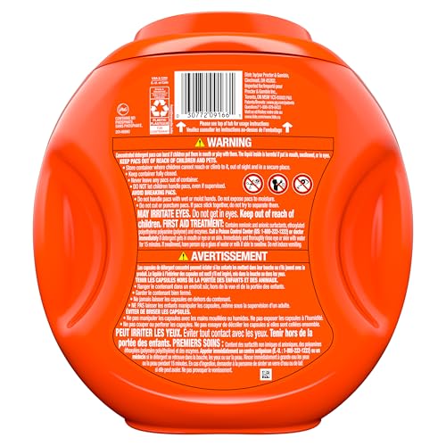 Tide PODS laundry detergent pacs, 3-in-1 Stain Remover, Odor Fighter, Color Protector, 76 Count, HE compatible, Spring Meadow Scent