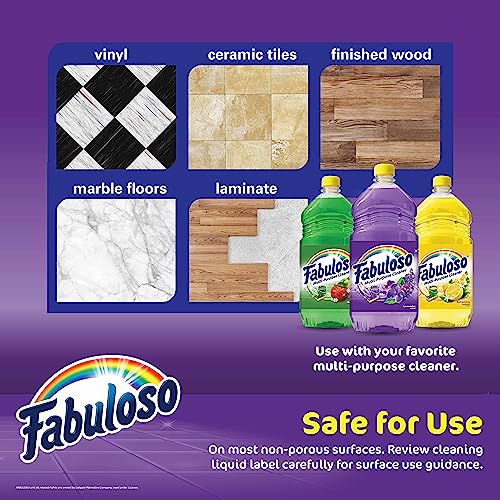 Fabuloso Microfiber Cleaning Cloths for Home & Car, Lint-Free Scratch-Free Rags for Glass, Kitchen & Wood, Reusable Machine Washable, Absorbent for Dusting & Wiping, Rainbow, 13 x 13 in, 8 Count