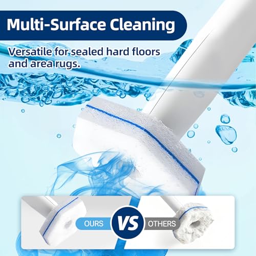 60 Count Toilet Cleaner Refill Pads Compatible with Clorox ToiletWand, High-Density Disposable Toilet Brush Refills for Powerful Scrubbing