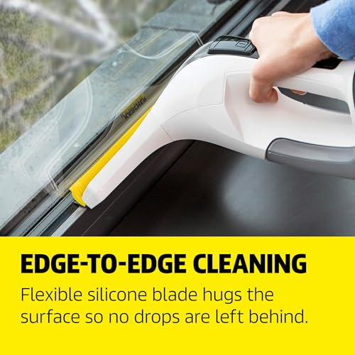 Kärcher WV 6 Electric Window Vacuum Squeegee 11" - Cleans Showers, Mirrors, Glass, and Countertops - Electric Squeegee