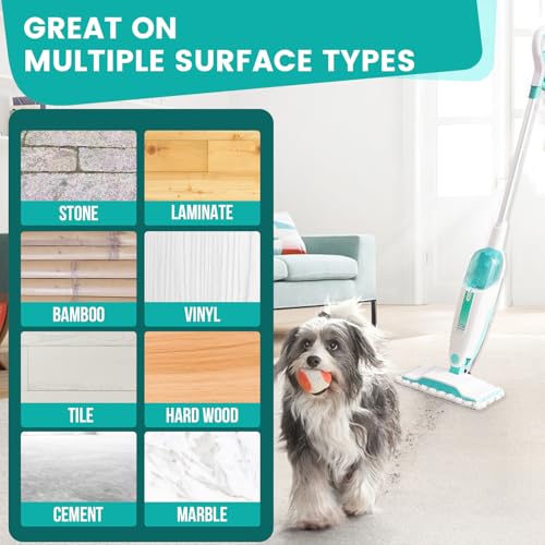 6 Pack Steam Mop Replacement Pads Compatible with Shark Steam Mops S1000/S1000A/S1000C/S1000WM/S1001C, Floor Steamer Pads Washable, Reusable Microfiber Cleaner Pads