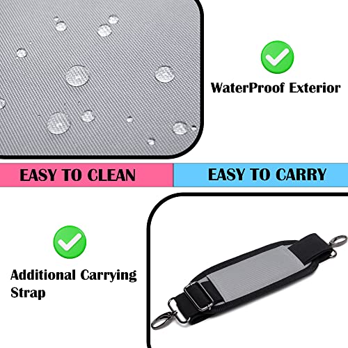 DERABY Cleaning Caddy with Handle and Shoulder Strap Organizer for Cleaning Supplies
