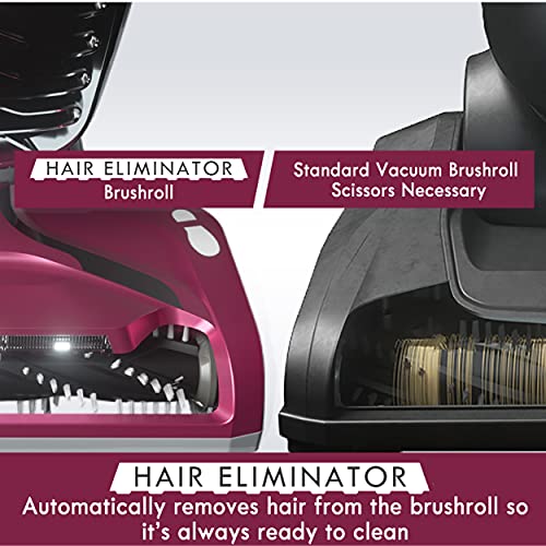 Kenmore DU5092 Bagless Upright Vacuum Lift-Up Carpet Vacuum Cleaner 2-Motor Power Suction with Hair Eliminator Brushroll, Pet Handi-Mate, 2L, Wine W/Lift-up Design