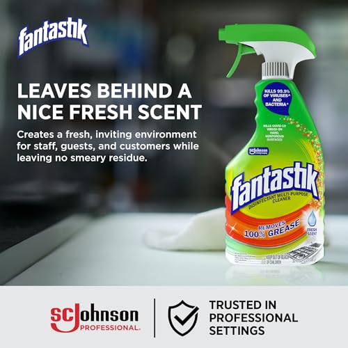 Fantastik Scrubbing Bubbles Heavy Duty All Purpose Cleaner, 32 fl oz (Pack of 8)