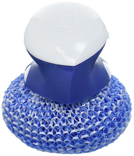 Dawn Handi Scrub Dishwashing Scrubber and Storage Dish, White/Blue