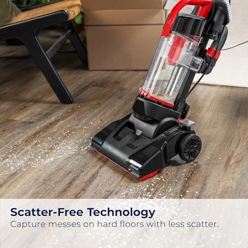 Bissell CleanView Compact Upright Vacuum, Lightweight Design for Apartments & Dorms, Powerful Suction with Removable Extension Wand & Scatter-Free Technology, 3508