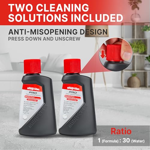 Shop-Vac Portable Carpet and Upholstery Cleaner Machine, Powerful Spot Cleaner for Pet Stains, Sofa, Rug, Mattress, Curtain and Car Seats, Lightweight with Two Cleaner Solutions