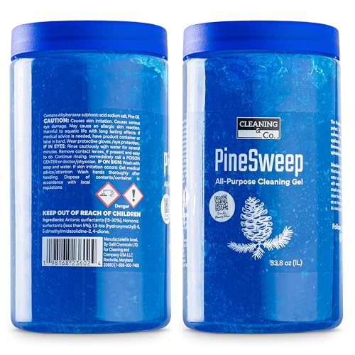 PineSweep All-Purpose Cleaning Gel with Pine Oil – Multipurpose Household Cleaner for Bathroom, Kitchen, Floors, Laundry & More, 33.8 Fl Oz
