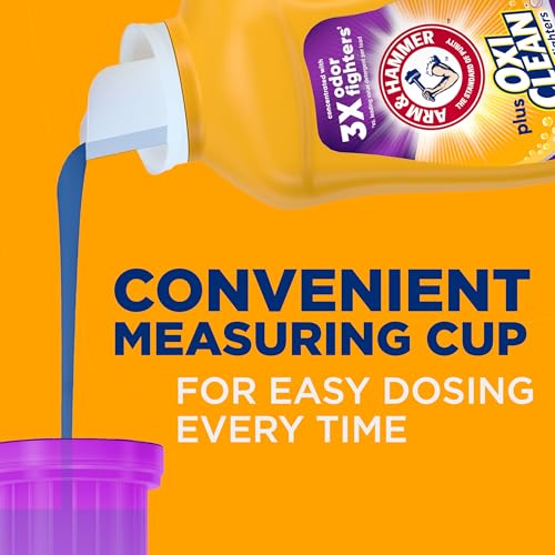 Arm and Hammer, Plus OxiClean Odor Blasters Fresh Burst, 77 Loads Liquid Laundry Detergent, 100.5 Fl Oz