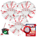 [2026 New Version] Mop Head Replacement - 40% More Cleaning Power, 3 Pack Spin Mop Replacement Head for Easy Wring 1-Tank System, Easy Cleaning, Microfiber and Machine Washable
