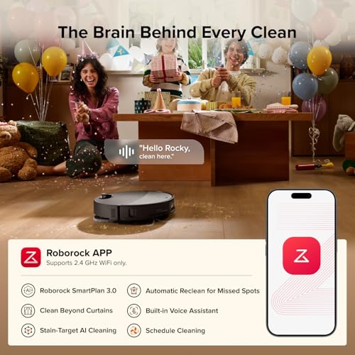 roborock Qrevo Edge 2 Robot Vacuum and Mop, 25,000Pa, 3.14'' Ultra-Slim, Zero-Tangle, AI Object Recognition, 176℉ Hot Water Mop Washing & Auto-Drying, Carpet & Pet Hair, FlexiArm Edge Cleaning