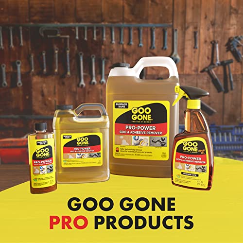 Goo Gone Pro-Power Adhesive Remover - 8 Ounce (2 Pack) - Use on Silicone, Caulk, Contractor's Adhesive, Tar, Adhesive and More