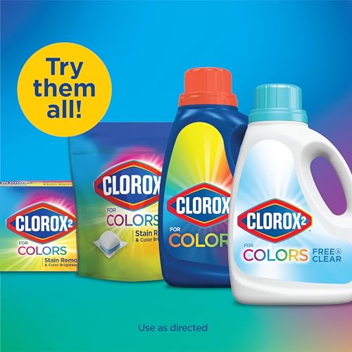 Clorox 2 for Colors - Stain Remover and Color Brightener Packs, 40 Count (Packaging May Vary)