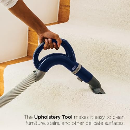 Shark Upright Vacuum Cleaner | Navigator Lift-Away Deluxe | Pet Hair, Carpet & Hard Floor Cleaning | Upholstery & Crevice Tool | HEPA Filter | Swivel Steering | Large Dust Cup Capacity | Blue | NV360