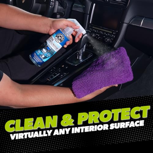 Chemical Guys Car Cleaning Kit - with Car Wash Soap, Wheel Cleaner, Total Interior, Car Wash Mitt - Interior and Exterior Wash Kit with Vehicle Cleaning and Detailing Accessories - 7 Item Kit