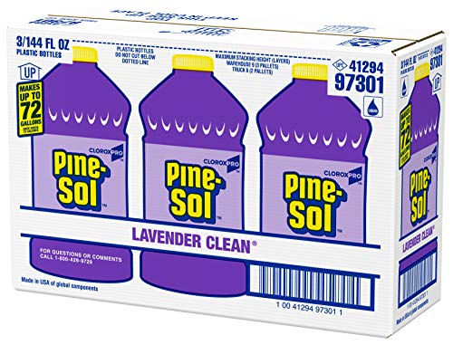 CLOROXPro Pine-Sol All Purpose Cleaner, Lavender Clean, 144 Fl Oz, Pack of 3 (Package May Vary)