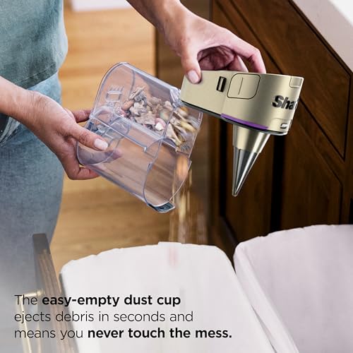 Shark POWERDETECT Ultra-Light Corded Stick Vacuum with DuoClean Technology, Self-Cleaning Brushroll for No Hair Wrap, Anti-Allergen Complete Seal & Odor Neutralizer Technology, Eggplant, HZ4002