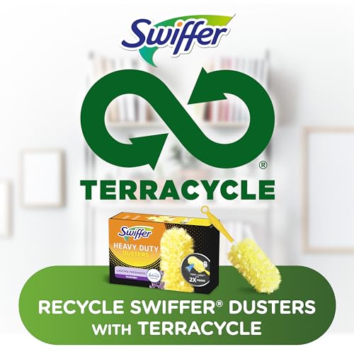 Swiffer Dusters Heavy Duty, Multi-Surface Duster Refills for Cleaning, Lavender, 6 Count