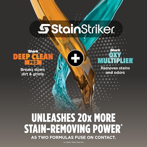 Shark CarpetXpert | Upright Carpet, Area Rug & Upholstery Cleaner | Carpet Shampooer with StainStriker Handheld Tough Stain Eliminator | Removes Tough Stains & Odors | 3 Cleaning Tools | White | EX201