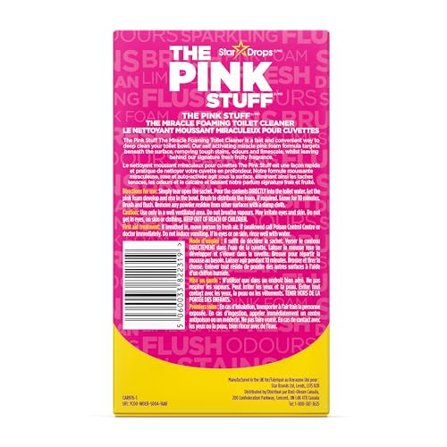 Stardrops - The Pink Stuff - The Miracle Power Foaming Toilet Cleaner - 2 Treatments - Self Activating Pink Foam Pack of 1 (7 Ounce)
