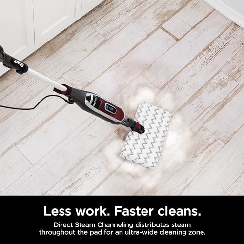 Shark Genius Hard Floor Cleaning System Pocket (S5003D) Steam Mop, Burgundy/Gray