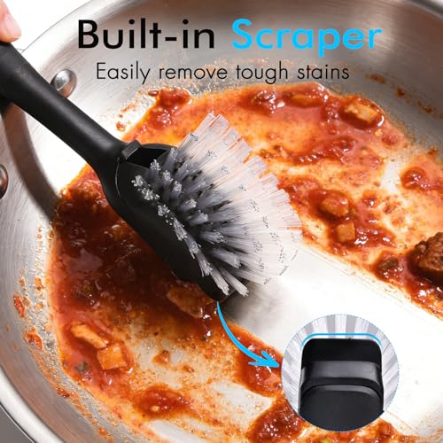 Dish Brush Refill for OXO Steel Dish Brush - 4 Pack Dish Brush Cleaning Replacement Head