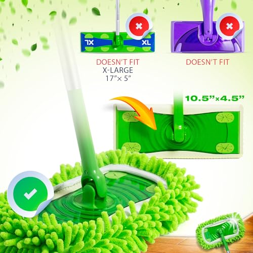 VanDuck Reusable Microfiber Dust Mop Refill for Swiffer Sweeper (2-Pack)