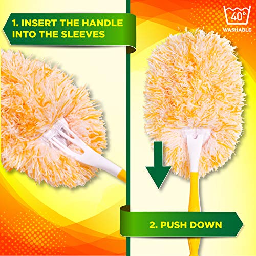 Millifiber 360° Reusable Duster Refills for Swiffer Hand Dusters (4-Pack)