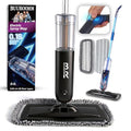Electric Spray Mop Floor Cleaner with 2 Mopping Pads 720ml Bottle & Scraper 360° Swivel Head Lightweight Cordless Wet Dry Cleaner for Hardwood Floor Cleaning Laminate Tile Wood Vinyl & All Hard Floors