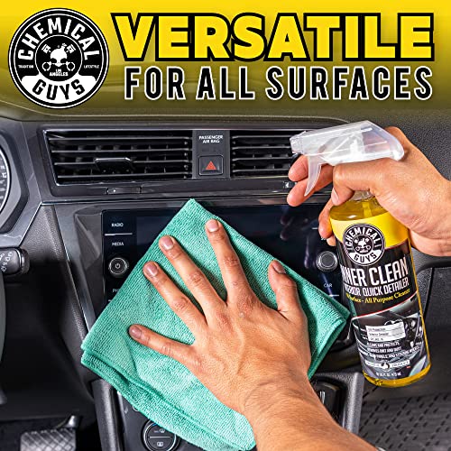 Chemical Guys InnerClean Interior Quick Detailer Cleaner and Protectant for Dashboards Door Panels Seats Trim and Surfaces Non Greasy Interior Car Cleaning Spray and Interior Detailer Spray 16 oz