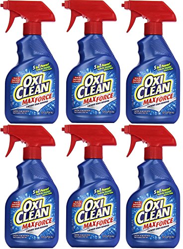 OxiClean Max Force Laundry Stain Remover Spray, 12 Fl Oz (Pack of 6)
