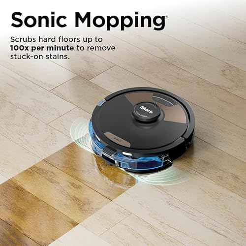 Shark Matrix Plus Robot Vacuum and Mop, Sonic Mopping, Home Mapping, Clean Edge, for Pet Hair, for Carpets and Hard Floor, UR2650WS