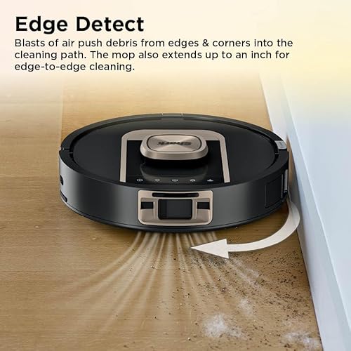 Shark Robot Vacuum & Mop Combo, PowerDetect ThermaCharged NeverTouch Pro, Self-Emptying, Self-Refill with Heated Mop Cleaning, 60-Day Capacity,30-Day Tank, 6 Power Detect Technologies, Black, RV2920XE