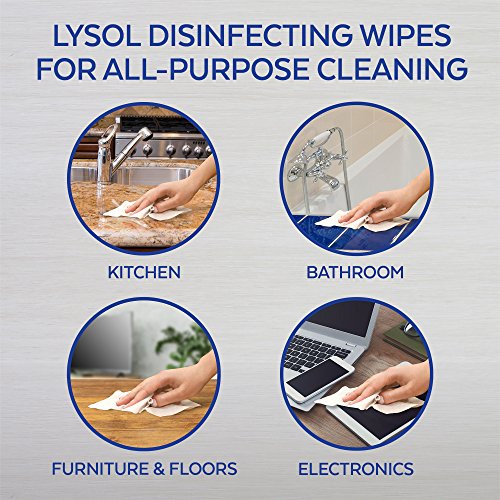 Lysol Disinfecting Wipes To-Go Pack, Lemon Scent, 15 Count (Pack of 2)