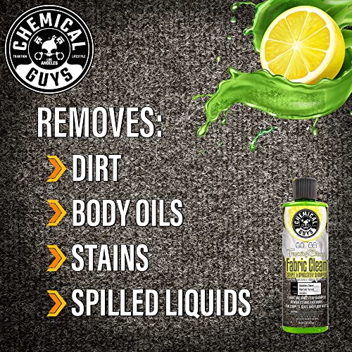 Chemical Guys Foaming Citrus Fabric Clean, Carpet and Upholstery Cleaner - Car Carpet Cleaner for Seats, and Floor Mats, Safe for Home, Office & More, Citrus Scent - 16 oz
