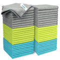 AIDEA Microfiber Cleaning Cloth-50PK, Soft Microfiber Towels for Cars, Absorbent Cleaning Rags, Lint-Free Streak-Free Wash Cloths for House, Kitchen, Window(12in.x12in)